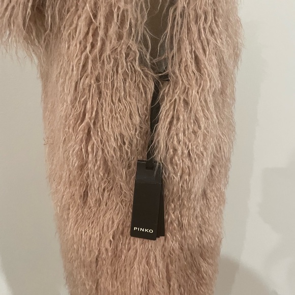 Pinko Pink Longline Fur Vest NWT - Picture 13 of 13